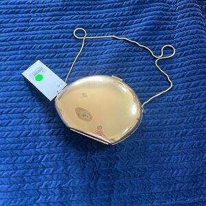 Zara Gold Wristlet with Metallic Frame